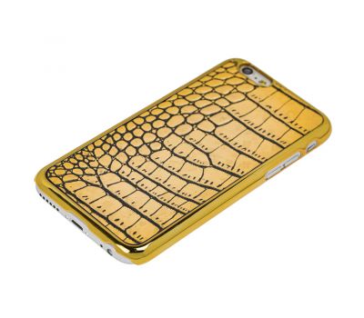 Чохол для iPhone 6 Plastic Crocodile золотистий 3533976