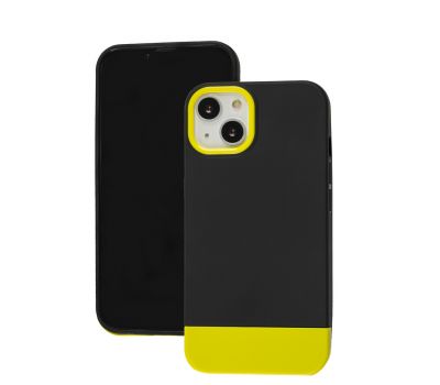 Чохол для iPhone 13 Bichromatic black / yellow