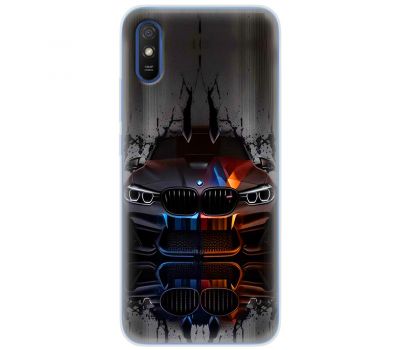 Чохол для Xiaomi Redmi 9A MixCase машини неон bmw black