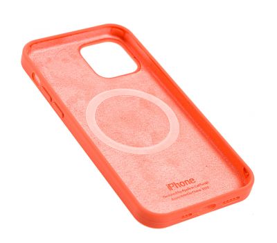 Чохол для iPhone 12 / 12 Pro MagSafe Silicone Full Size pink citrus 3536920