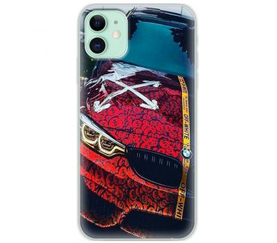 Чохол для iPhone 11 MixCase авто бмв з малюнком долара