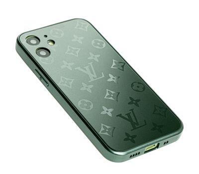 Чохол для iPhone 12 mini glass LV зелений 3538775