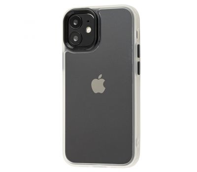 Чохол для iPhone 12 mini Metal Buttons білий