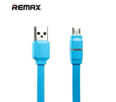 Кабель USB Remax RC-029m Breathe microUSB 1m голубой