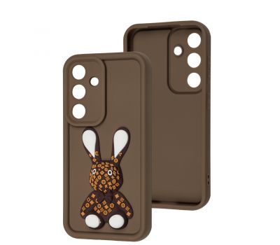 Чохол для Samsung Galaxy S24 Pretty Things brown / rabbit