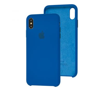 Чохол Silicone для iPhone Xs Max Premium case delft blue