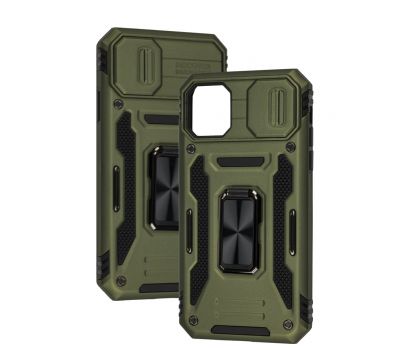 Чохол для iPhone 11 Camshield Army Ring оливковий / army green