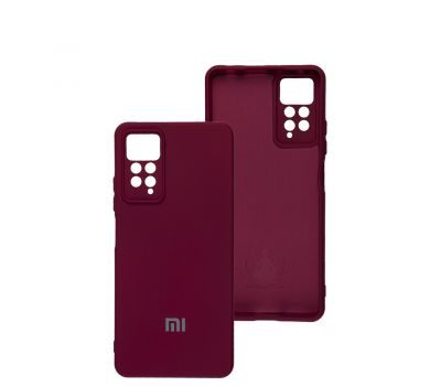 Чохол для Xiaomi Redmi Note 11 Pro Silicone Full camera marsala