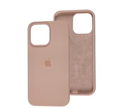 Чохол для iPhone 14 Pro Max Square Full silicone pink sand