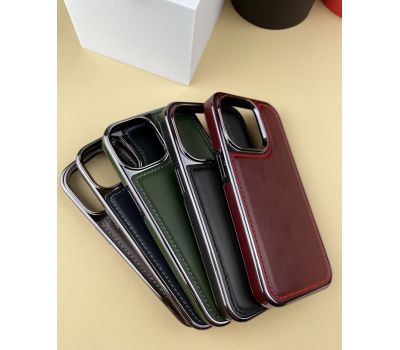 Чохол для iPhone 14 Pro Puloka leather Lux red 3544229