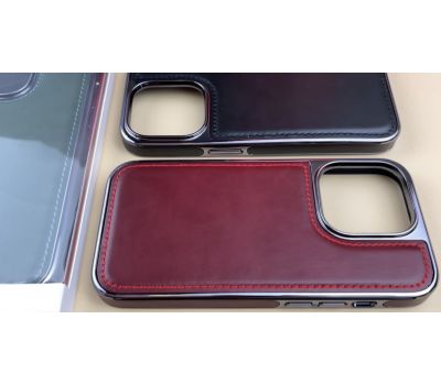 Чохол для iPhone 14 Pro Puloka leather Lux red 3544231