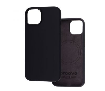 Чохол для iPhone 14 Proove Silicone with MagSafe black