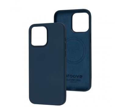 Чохол для iPhone 15 Pro Max Proove Silicone with MagSafe storm blue