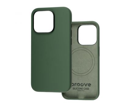 Чохол для iPhone 15 Pro Max Proove Silicone with MagSafe cypress