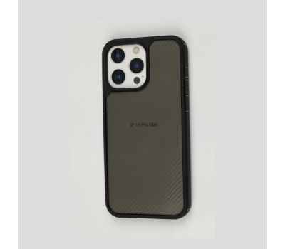 Чохол для iPhone 15 Pro Max Berlia carbon fiber чорний 3547660