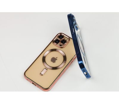 Чохол для iPhone 15 Pro Fibra Chrome MagSafe rose gold 3547652