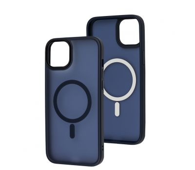 Чохол для iPhone 15 Plus WAVE Matte Insane MagSafe midnight blue