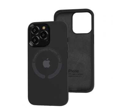 Чохол для iPhone 13 Pro Metal Camera MagSafe Silicone charcoal gray