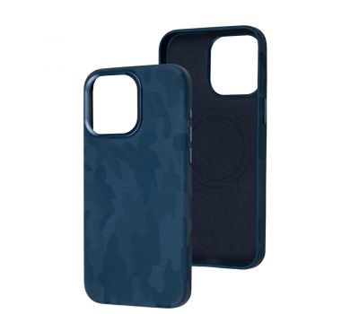 Чохол для iPhone 13 Pro WAVE Khaki Magnetic blue