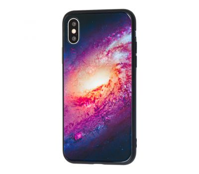 Чохол для iPhone X / Xs рожевий космос