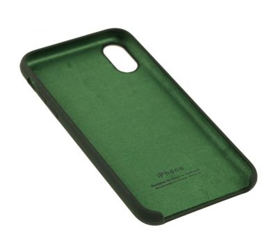 Чохол Silicone для iPhone X / Xs case forest green 3549957