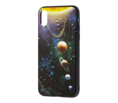 Чохол для iPhone Xr glass "Галактика"