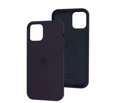 Чохол для iPhone 12/12 Pro Square Full silicone elderberry