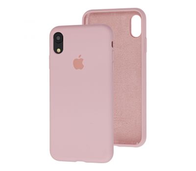 Чохол для iPhone Xr Silicone Full рожевий / pink sand