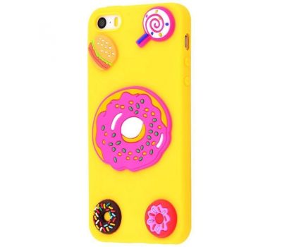 Чохол 3D для iPhone 5 / 5s Fairy tale пончик жовтий