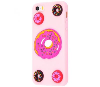 Чохол 3D для iPhone 5 / 5s Fairy tale рожевий пончик