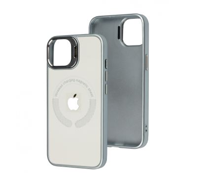 Чохол для iPhone 14 Logo Case MagSafe white