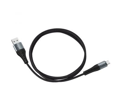 Кабель USB Hoco X38 Cool microUSB 2.4A 0.25m black 3550537