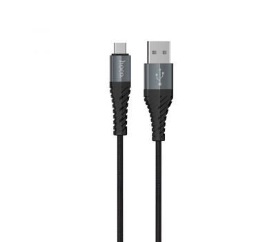 Кабель USB Hoco X38 Cool microUSB 2.4A 0.25m black 3550538