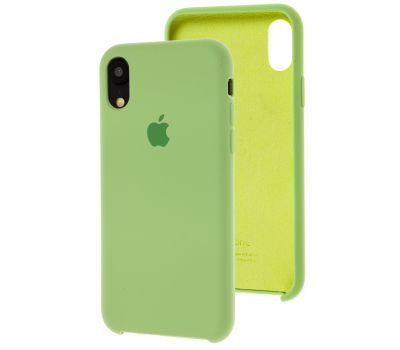 Чохол silicone case для iPhone Xr mint