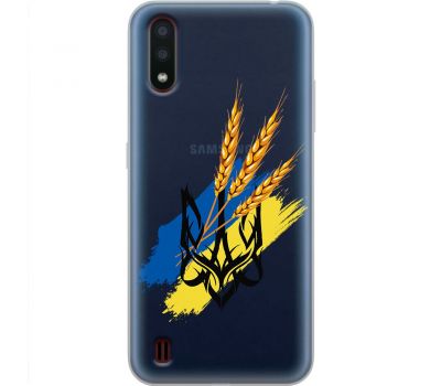 Чохол для Samsung Galaxy A01 (A015) MixCase патріотичні герб із колосками