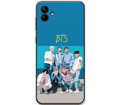 Чохол для Samsung Galaxy A04e (A042) MixCase BTS на блакитному