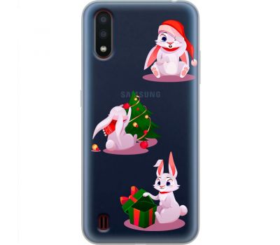 Чохол для Samsung Galaxy A01 (A015) MixCase Новий рік символ року кролик