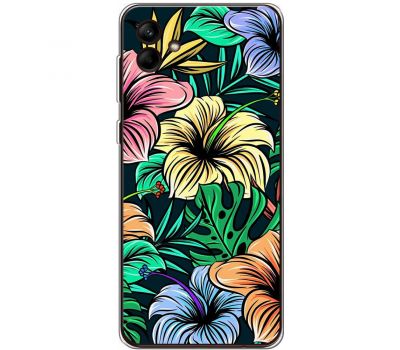 Чохол для Samsung Galaxy A04e (A042) MixCase квіти тропіки