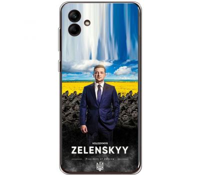 Чохол для Samsung Galaxy A04e (A042) MixCase патріотичні president of Ukraine