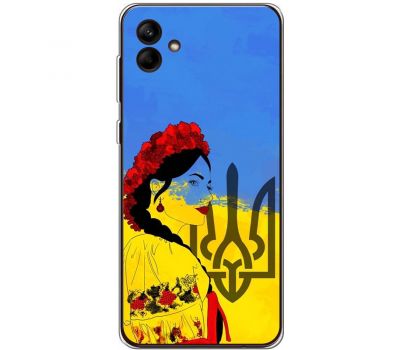 Чохол для Samsung Galaxy A04e (A042) MixCase патріотичні українка у вишиванці