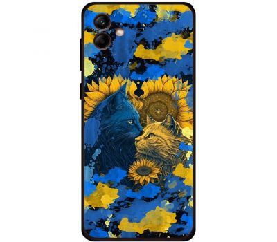 Чохол для Samsung Galaxy A04 (A045) MixCase патротичні cats in a sunflower