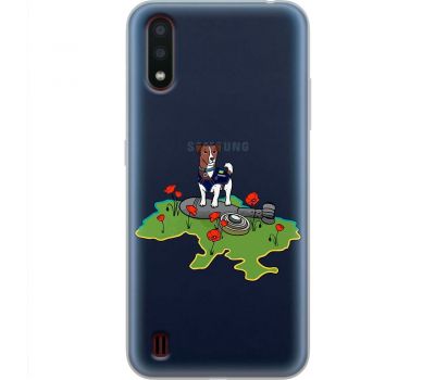 Чохол для Samsung Galaxy A01 (A015) MixCase Патрон захисник України