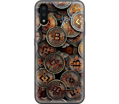 Чохол для Samsung Galaxy A01 (A015) MixCase гроші bitcoins