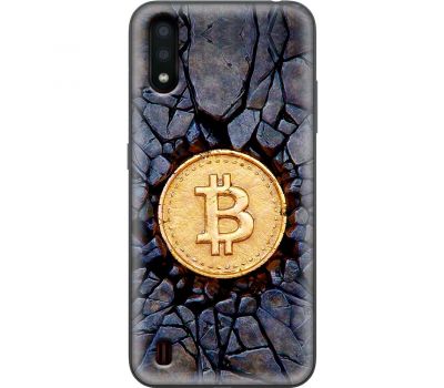 Чохол для Samsung Galaxy A01 (A015) MixCase гроші bitcoin