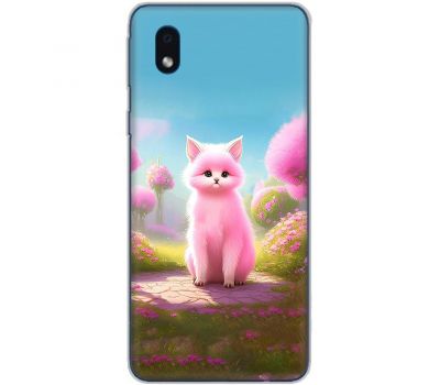 Чохол для Samsung Galaxy A01 (A015) MixCase весна рожева кішечка