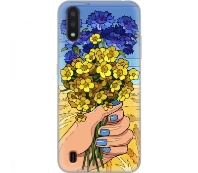 Чохол для Samsung Galaxy A01 (A015) MixCase патротичні квіти