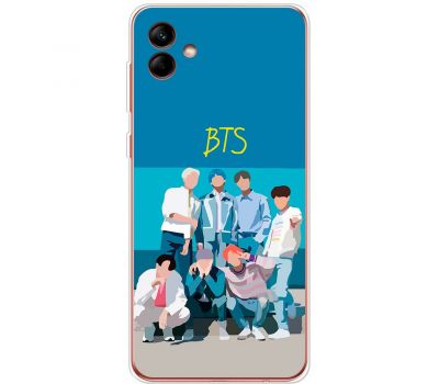 Чохол для Samsung Galaxy A04 (A045) MixCase BTS на блакитному