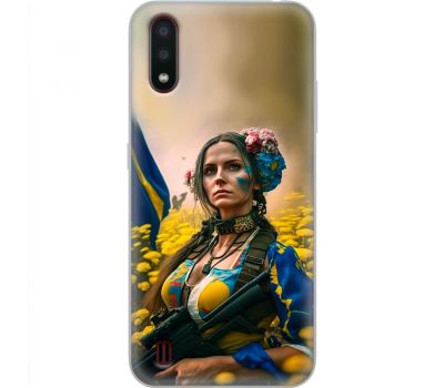 Чохол для Samsung Galaxy A01 (A015) MixCase патріотичні ніжна Українка