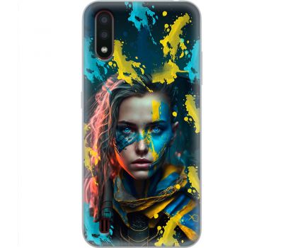 Чохол для Samsung Galaxy A01 (A015) MixCase патріотичні воєвнича Українка