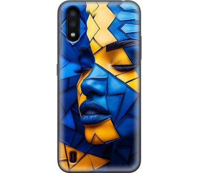 Чохол для Samsung Galaxy A01 (A015) MixCase патріотичні геометрія обличчя